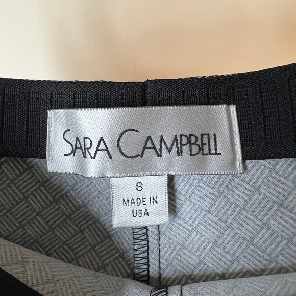 Sara Campbell Small Ankle Pants Pull-On Stretch Waist Crop Side Slit Black - Picture 6 of 7